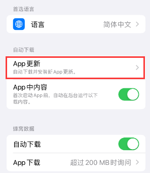 沅陵苹果15维修中心如何让iPhone15APP自动更新